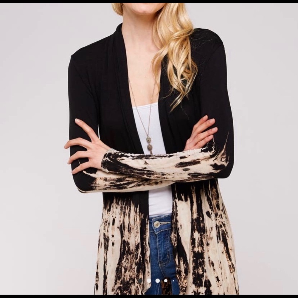 tie-dye cardigan